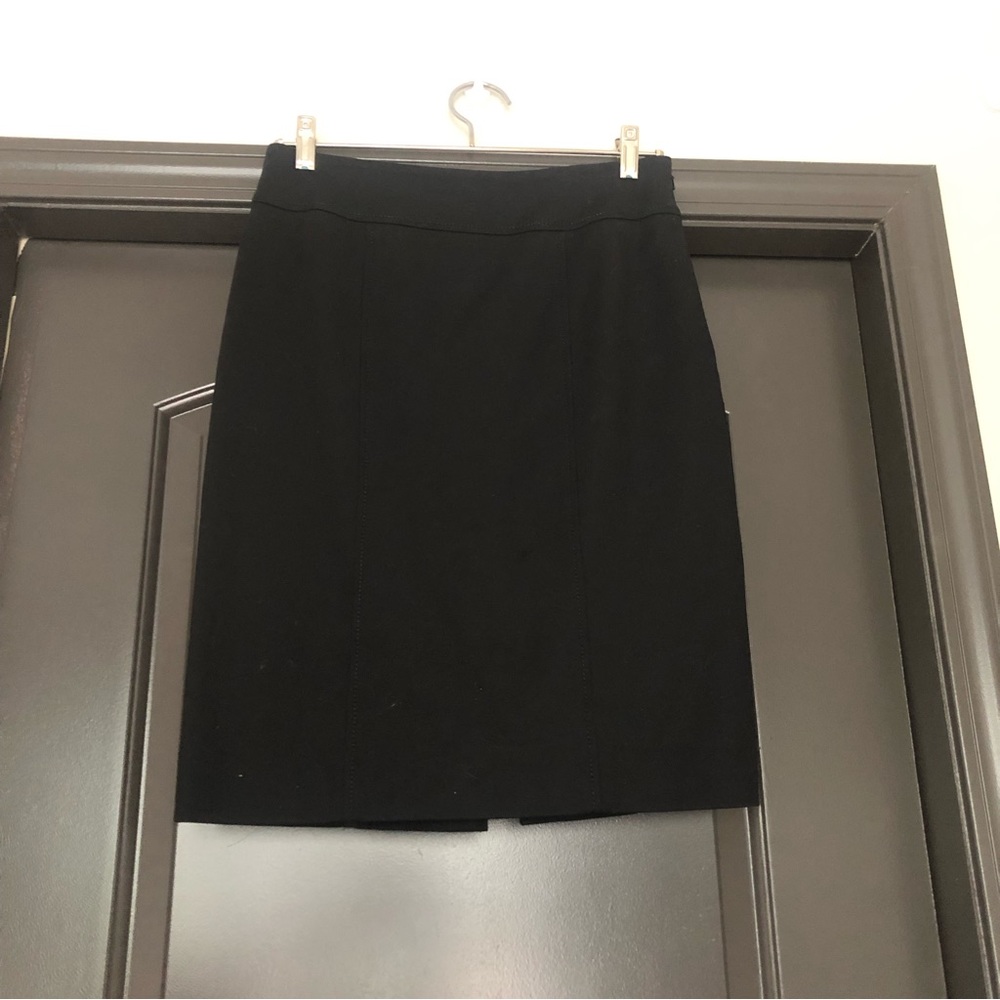 Etcetera Black Patchwork Knee Length Pencil Skirt… - image 1